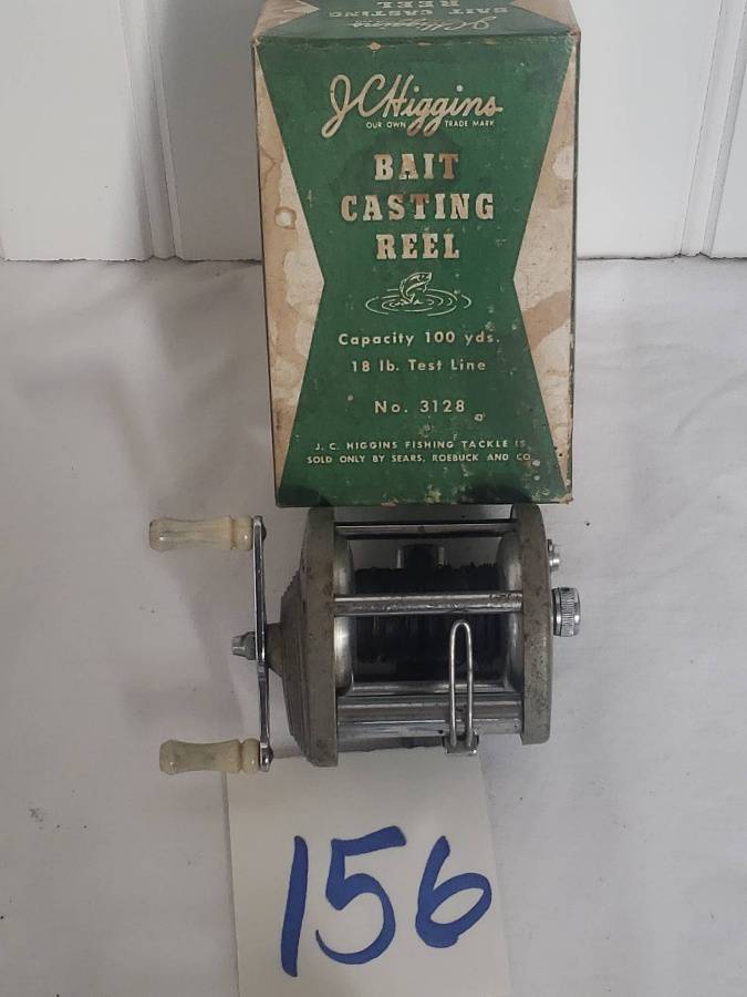 JC Higgins #3128 Vintage Fishing Reel W/Box Auction
