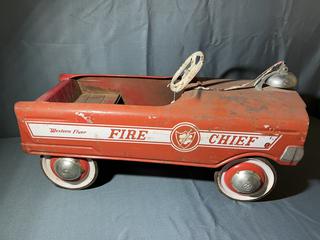 Western flyer fire chief best sale pedal car