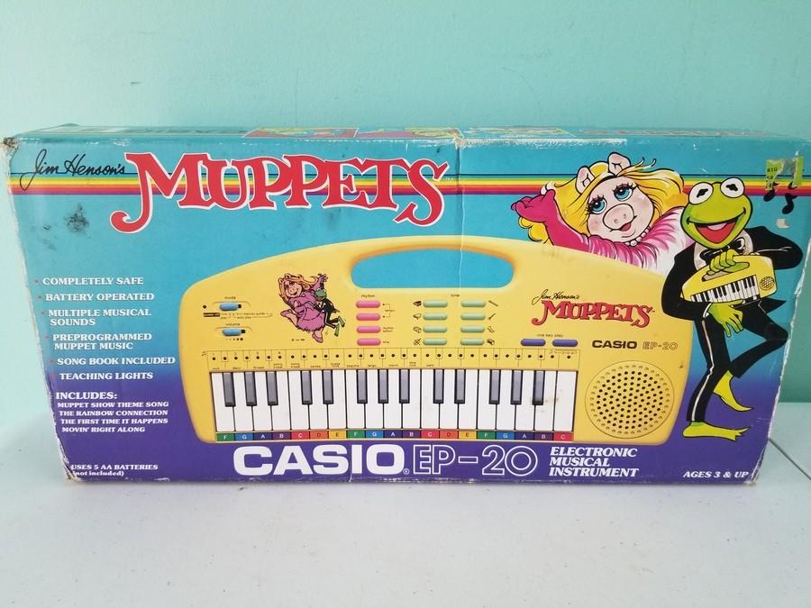 Casio EP-20 1987 Muppets Keyboard in Box Auction | Auctioneer Pro
