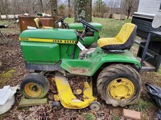 John deere 300 garden tractor sale